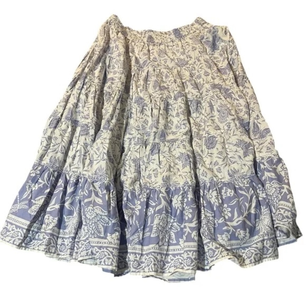Free People Floral Blue and White Skirt - Picture 4 of 4